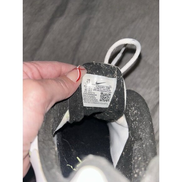 Nike Air Max 270 React White Athletic Lace Up Low Top Running Sneakers Size 9.5 - Picture 8 of 8